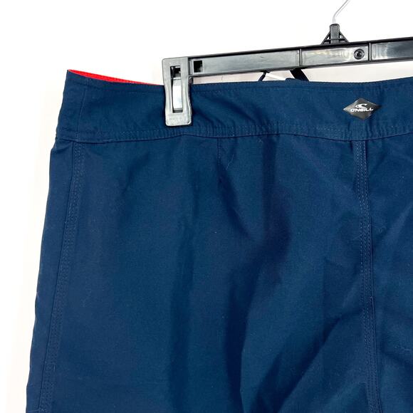 O'NEILL Mens Santa Cruz Solid 2.0 Boardshorts Size 36 LARGE Midnight Blue NWOT - Picture 7 of 10